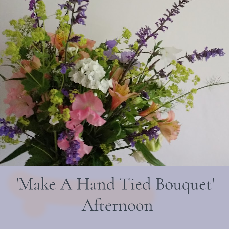Make A Hand Tied Bouquet workshop copyright www.GallowayFlowers.co.uk
