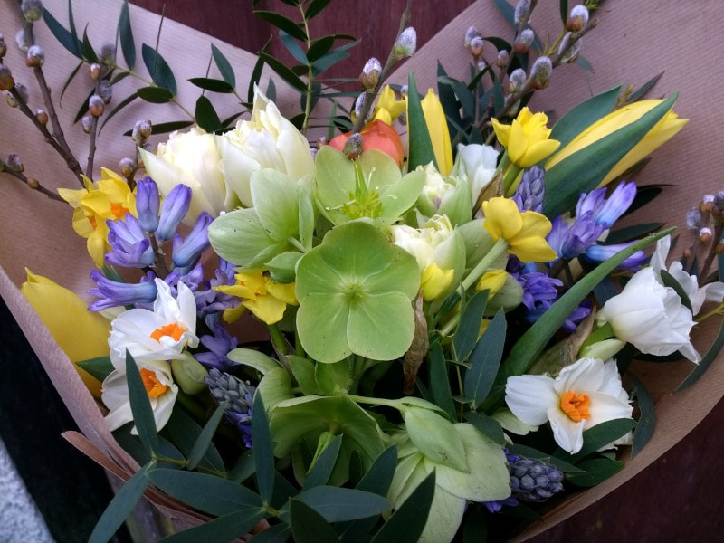 Country Bouquet for Mothers Day from Kirkcudbright farmers Market